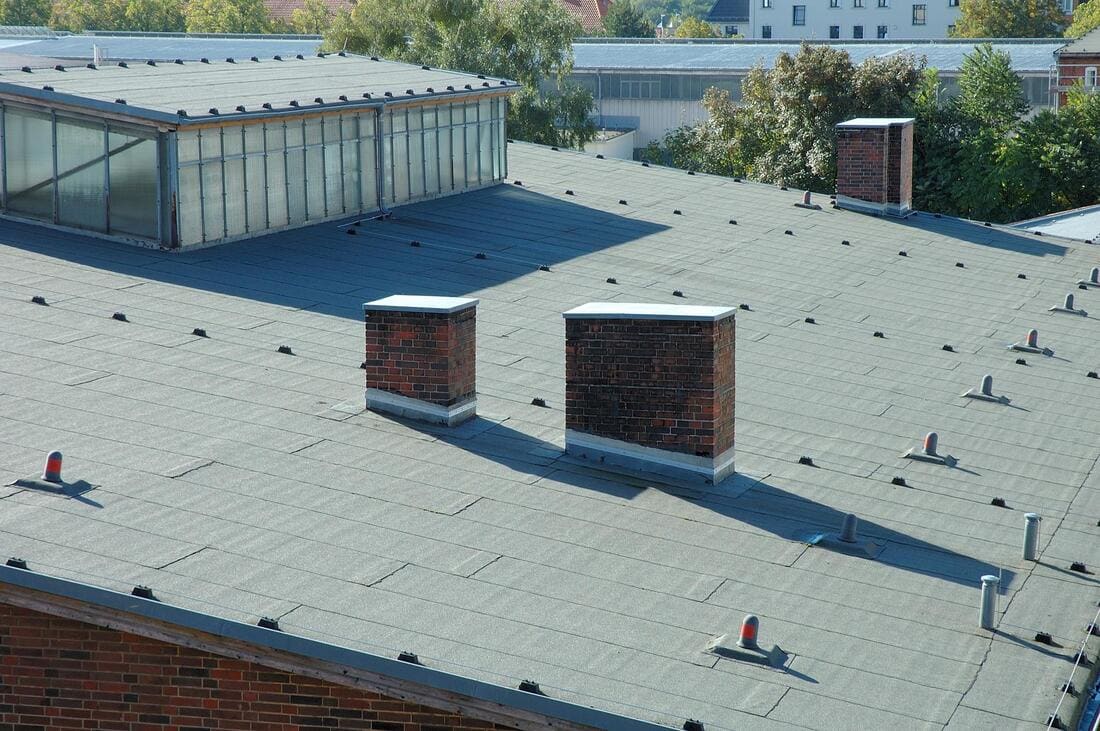 Roof surface viewed during inspection